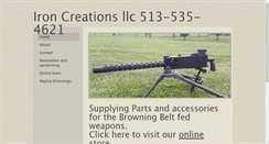 Desktop Screenshot of ironcreationsllc.com